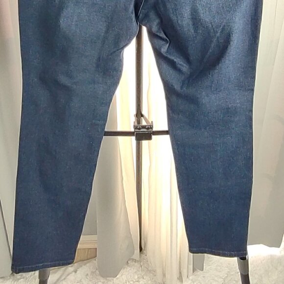 Old Navy RockStar Super Skinny High Rise Deep Blue Jeans Size 14 Short NWOT - Picture 4 of 9